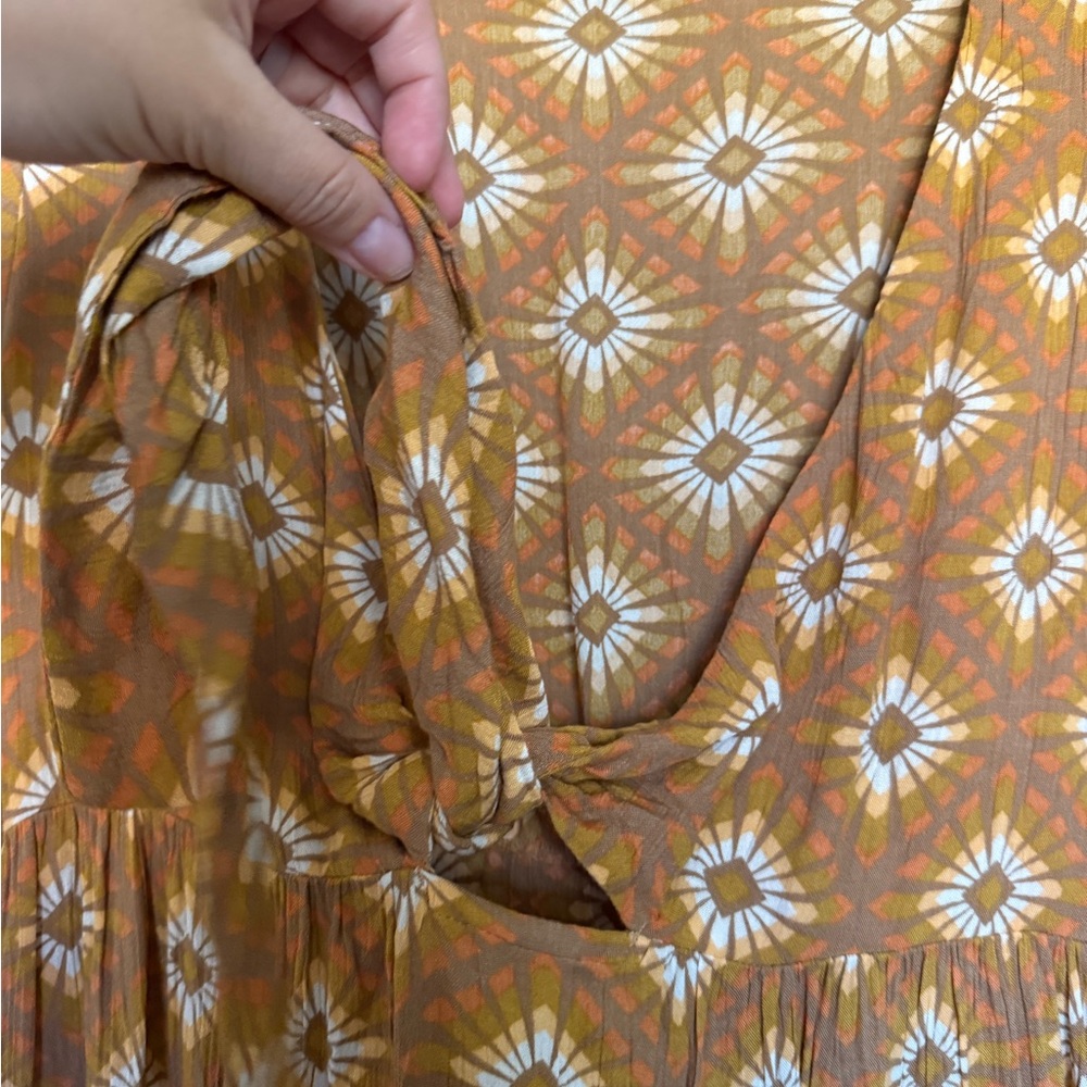 Volcom Brown Patterned Dress - Picture 3 of 6